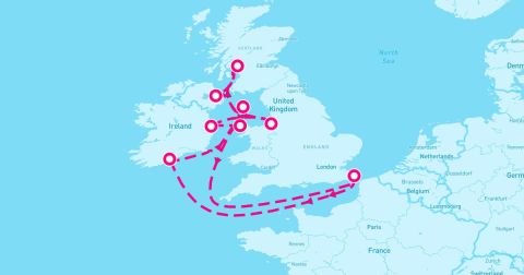 Holyhead Cruise Port - 10 Night British Isles (Dover Roundtrip)
