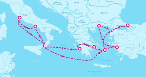 Kavala Cruise Port - 12 Night Greek Isles Turkey & Italy (Rome Roundtrip)