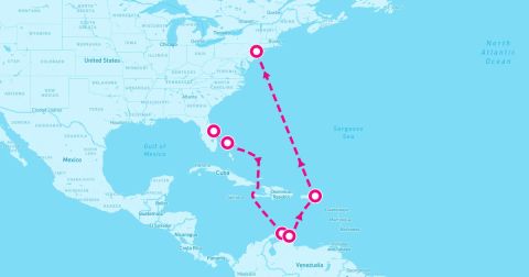 New York Cruise Port - 11 Night Southern Caribbean (Port Canaveral To New York)