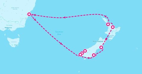 Cruise Doubtful Sound Cruise Port - 11 Night New Zealand (Sydney Roundtrip)