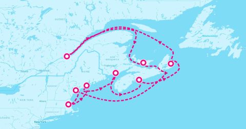 Rockland Cruise Port - 12 Night Boston Maine & Canada (Boston Roundtrip)