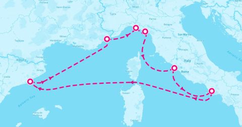Nice Cruise Port - 7 Night Italy Spain & French Riviera (Barcelona Roundtrip)