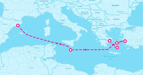Piraeus Cruise Port - 7 Night Greece Malta & Turkey (Athens To Barcelona)