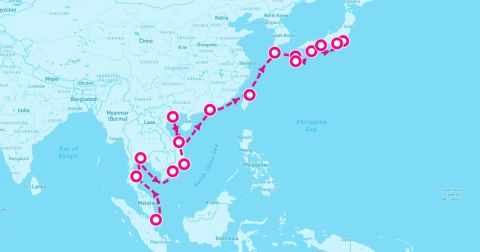 Cam Ranh Cruise Port - 25 Night Southeast Asia & Japan (Singapore To Yokohama)