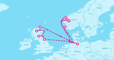 Vik Cruise Port - 14 Night Western & Northern Europe (Hamburg Roundtrip)