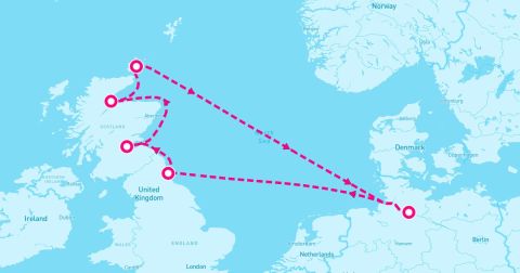 Newcastle Upon Tyne Cruise Port - 7 Night Western Europe (Hamburg Roundtrip)