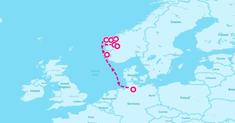 Haugesund Cruise Port - 9 Night Norwegian Fjords (Hamburg Roundtrip)