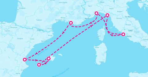 Ibiza Cruise Port - 8 Night Western Mediterranean (Rome Roundtrip)