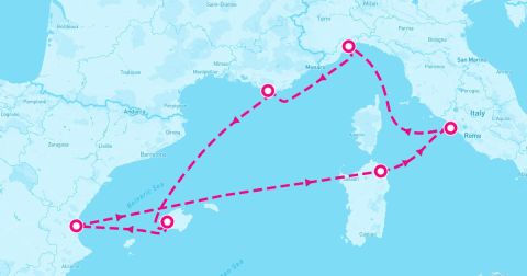 Valencia Cruise Port - 7 Night Western Mediterranean (Rome Roundtrip)
