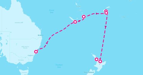 Dravuni Island Cruise Port - 11 Night Fiji & New Zealand (Sydney To Auckland)