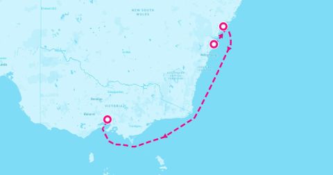 Newcastle Cruise Port - 4 Night Hunter Coast Seacation (Sydney To Melbourne)