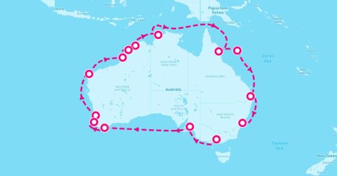 Exmouth Cruise Port - 24 Night Round Australia (Melbourne To Sydney)