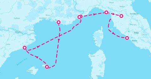 Roses Cruise Port - 7 Night Western Mediterranean (Marseille To Lisbon)