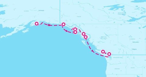 Seymour Narrows Cruise Port - 7 Night Alaska - Southbound (Seward To Vancouver)