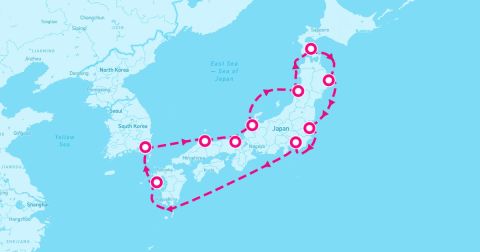 Miyako Cruise Port - 11 Night Circle Japan Spring Flowers (Yokohama Roundtrip)