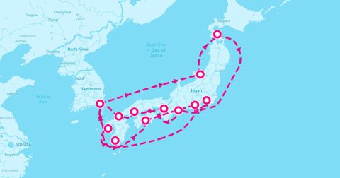 Niigata Cruise Port - 20 Night Grand Japan (Yokohama Roundtrip)