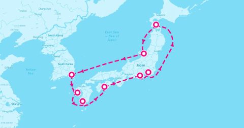 Shimizu Cruise Port - 10 Night Circle Japan (Yokohama Roundtrip)
