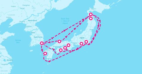 Tokushima Cruise Port - 19 Night Grand Japan With Nebuta & Summer Festivals (Yokohama Roundtrip)