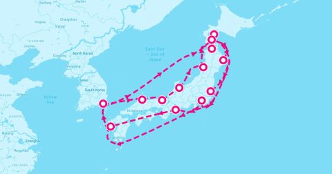 Muroran Cruise Port - 21 Night Grand Circle Japan Cherry Blossoms (Yokohama Roundtrip)