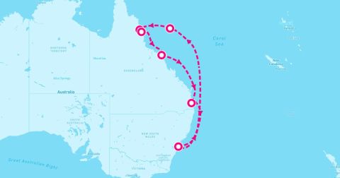 Port Douglas Cruise Port - 10 Night Queenland (Sydney Roundtrip)