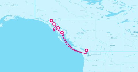 Stikine Icecap Scenic Glacier Viewing Alaska Cruise Port - 7 Night Alaska (Vancouver Roundtrip)