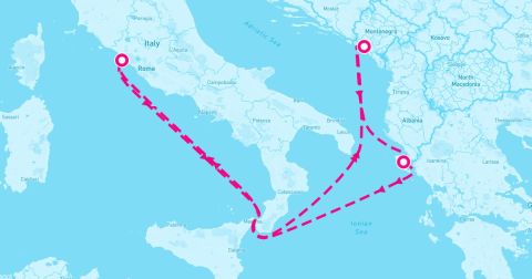 Kotor Cruise Port - 5 Night Greece & Adriatic Sampler (Rome Roundtrip)