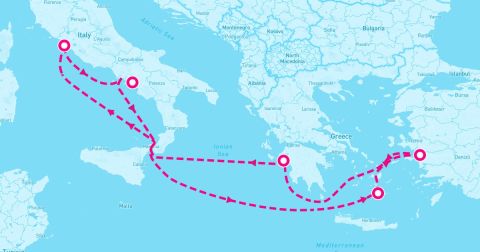 Salerno Cruise Port - 7 Night Mediterranean & Aegean (Rome Roundtrip)