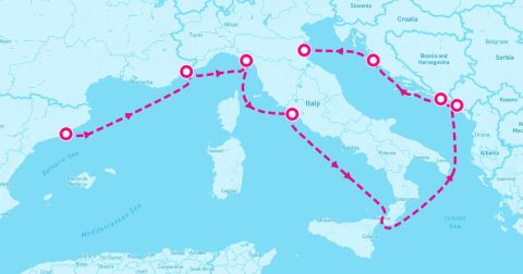 Zadar Cruise Port - 9 Night Italy France & Croatia (Barcelona To Ravenna)