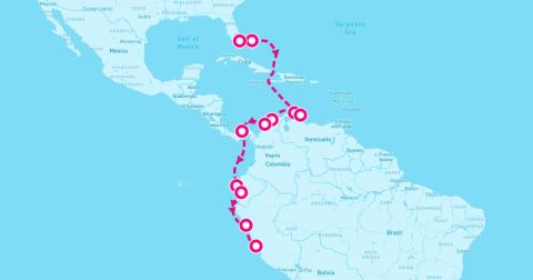 Santa Marta Cruise Port - 15 Night Antilles To Andes (Miami To Lima)
