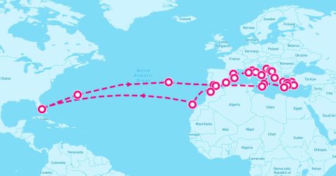 Bermuda Cruise Port - 50 Night Grand Mediterranean Odyssey (Ft. Lauderdale Roundtrip)