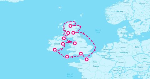 Falmouth Cruise Port - 12 Night British Isles With France & Belfast (Southampton Roundtrip)