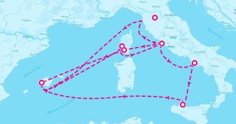 Tuscany Region Cruise Port - Coastal Gems followed by Highlights Of The Mediter