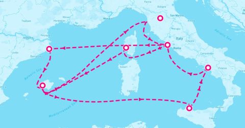 Tuscany Region Cruise Port - Coastal Gems followed by Highlights Of The Mediter