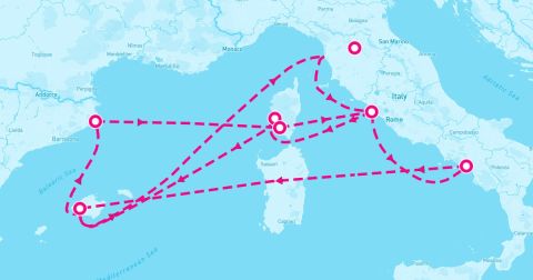 Propriano Cruise Port - Aegean Gems followed by Grecian Discovery