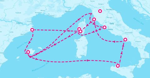 Piombino Cruise Port - Coastal Gems followed by Highlights Of The Mediter