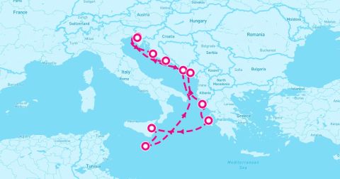 Argostoli Cruise Port - Adriatic Delights followed by Sail Three Seas