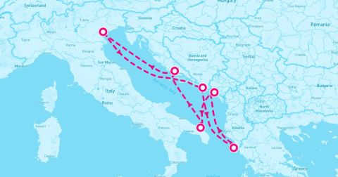 Split Cruise Port - 7 Night Eastern Mediterranean (Brindisi Roundtrip)