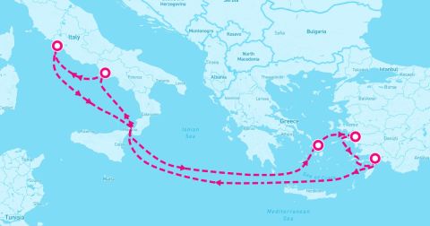 Mykonos Cruise Port - Mediterranean from Naples