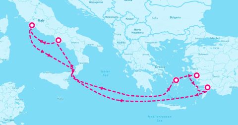 Mykonos Cruise Port - 7 Night Mediterranean (Rome Roundtrip)