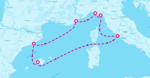 Palma De Mallorca Cruise Port - 7 Night Western Mediterranean (Rome Roundtrip)