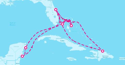 Costa Maya Cruise Port - 14 Night Caribbean & Bahamas (Port Canaveral Roundtrip)