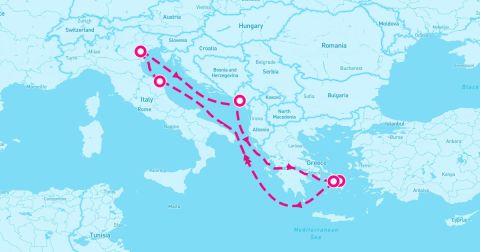 Mykonos Cruise Port - 7 Night Eastern Mediterranean (Venice-Marghera Roundtrip)