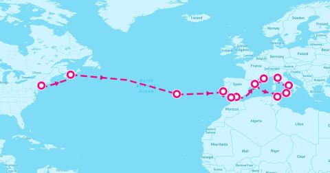 Halifax Cruise Port - 21 Night Msc Grand Voyages (New York To Livorno)