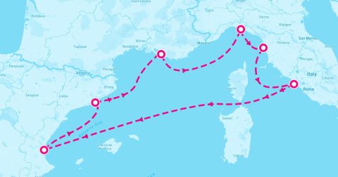 Livorno Cruise Port - 7 Night Western Mediterranean (Barcelona Roundtrip)