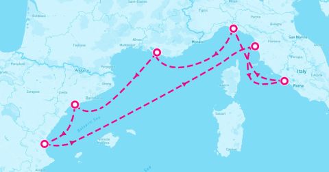 Tarragona Cruise Port - 7 Night Western Mediterranean (Valencia Roundtrip)