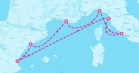 Tarragona Cruise Port - 7 Night Western Mediterranean (Rome Roundtrip)