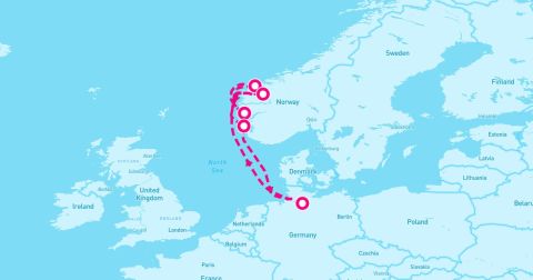 Haugesund Cruise Port - 7 Night Northern Europe (Hamburg Roundtrip)