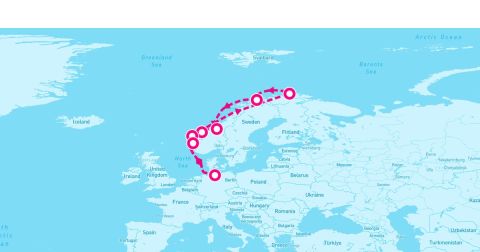 Tromso Cruise Port - 11 Night Northern Europe (Hamburg Roundtrip)