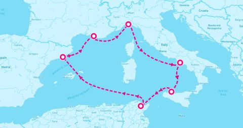 Marseille Cruise Port - 7 Night Western Mediterranean (Genoa Roundtrip)