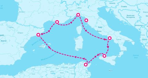 Genoa Cruise Port - 7 Night Western Mediterranean (Genoa To Livorno)